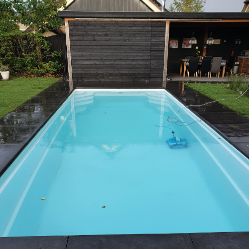 zwembad 8,5 x 3,5 meter aanleggen