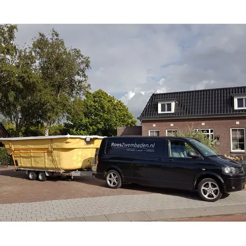 zwembad project warmenhuizen zwembad vervoer zwembad
