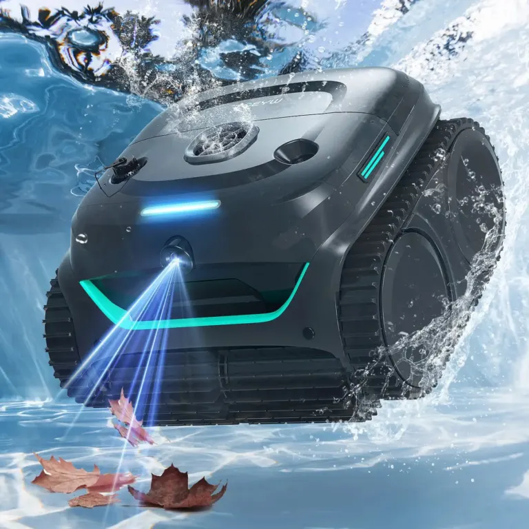 WYBOT C2 Vision op de bodem van een zwembad