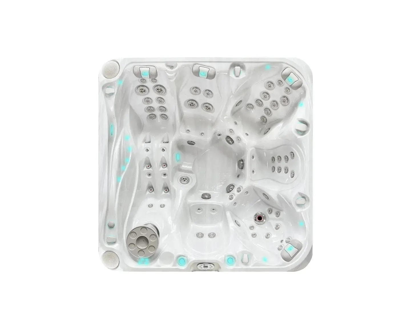 Admire Spa | Sterling White with DARK GREY