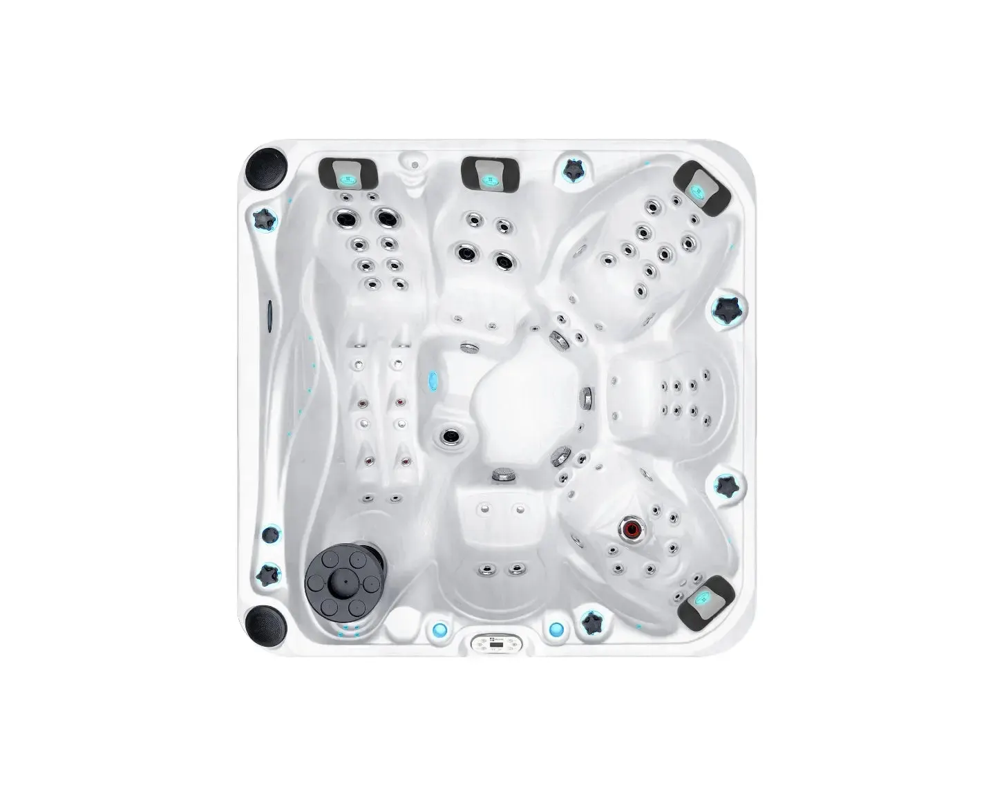 Admire Spa | Sterling White with DARK GREY