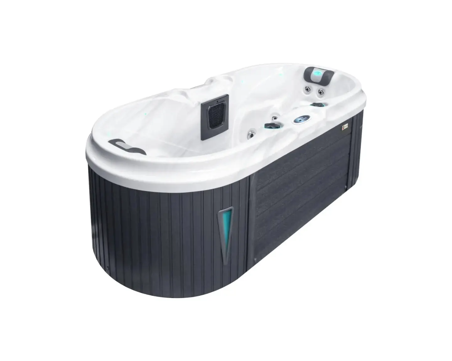 Bliss Spa | Sterling White with DARK GREY