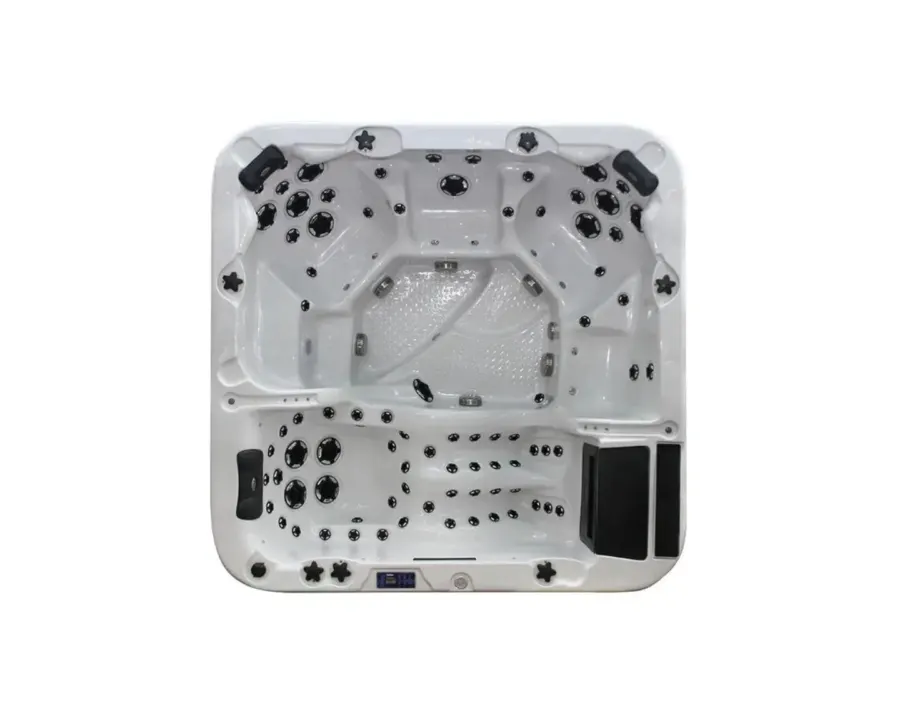 Bright Spa | Sterling White with DARK GREY