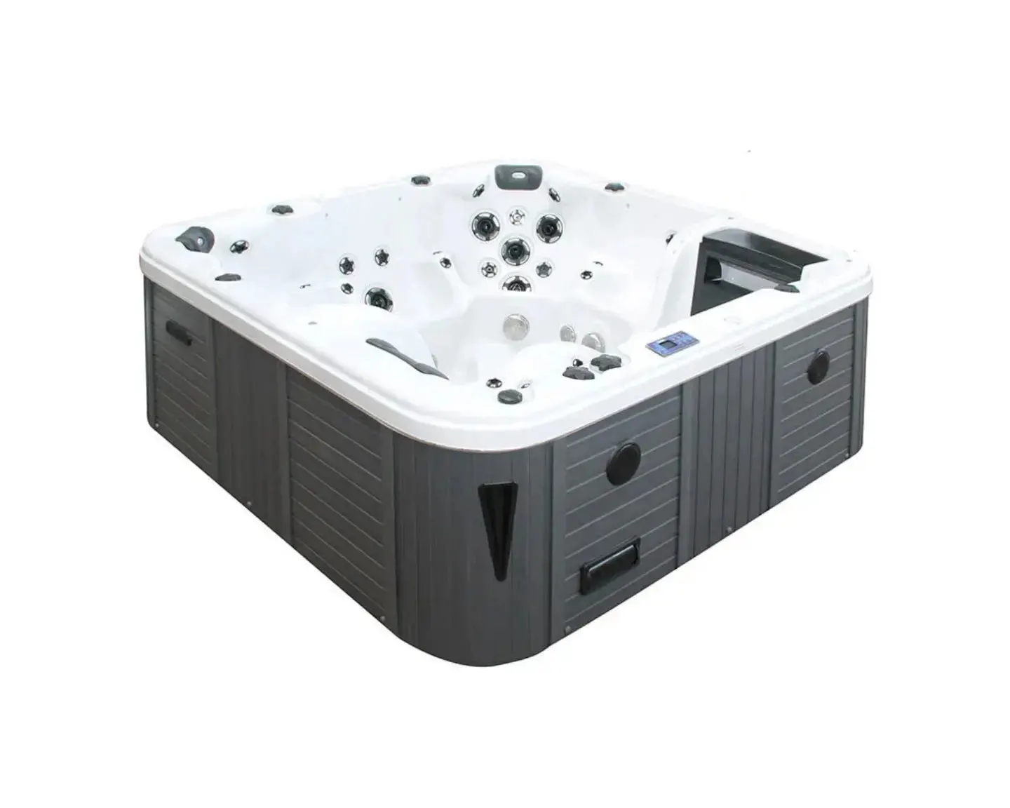 Bright Spa | Sterling White with DARK GREY