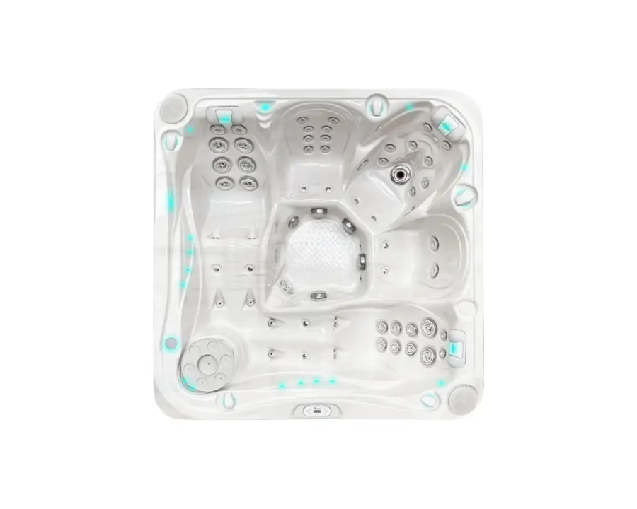 Delight Spa | Sterling White with DARK GREY