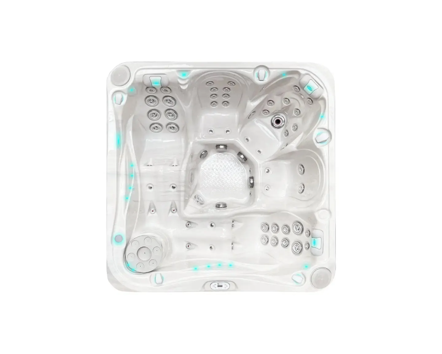 Delight Spa | Sterling White with DARK GREY