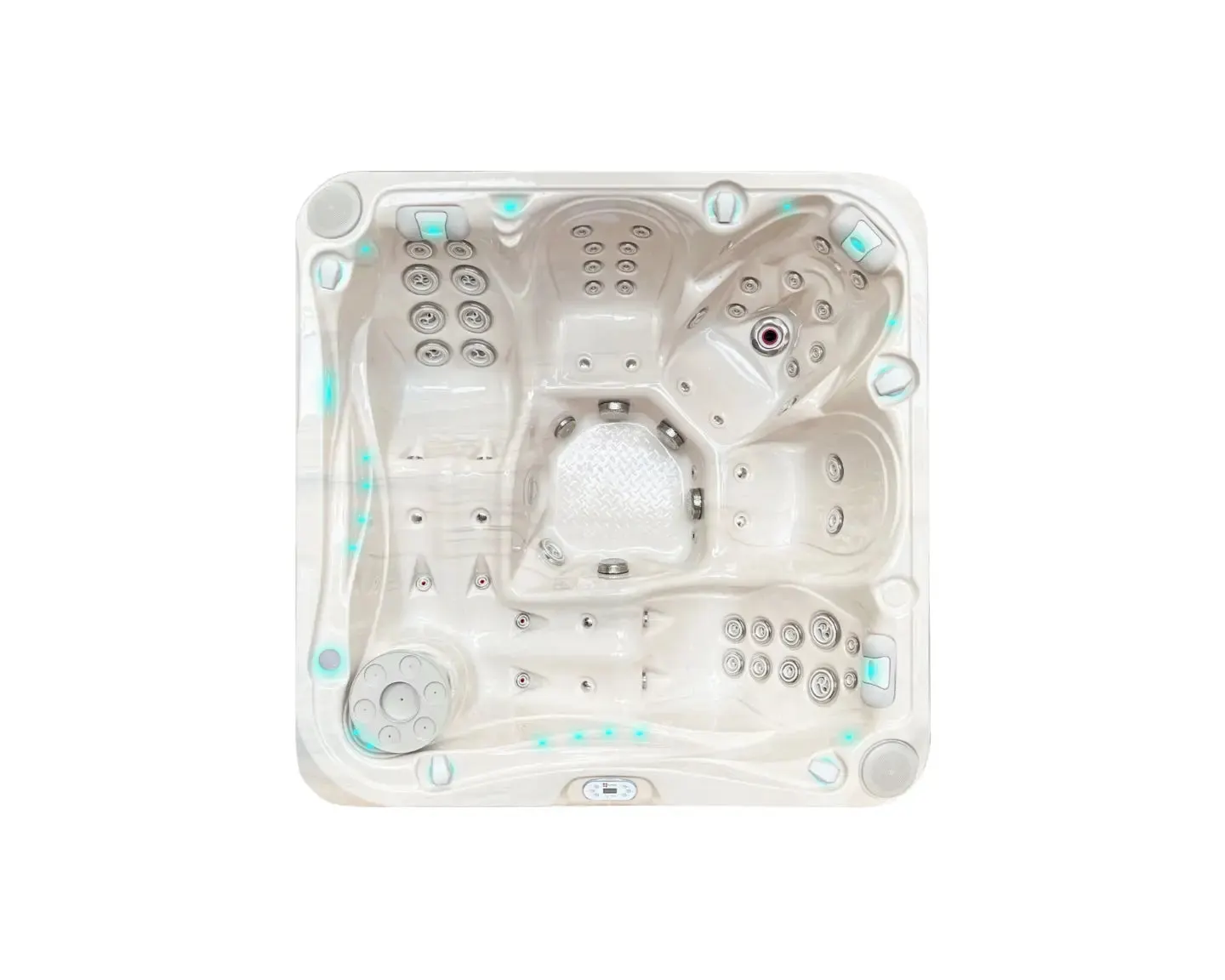 Delight Spa | Sterling White with DARK GREY