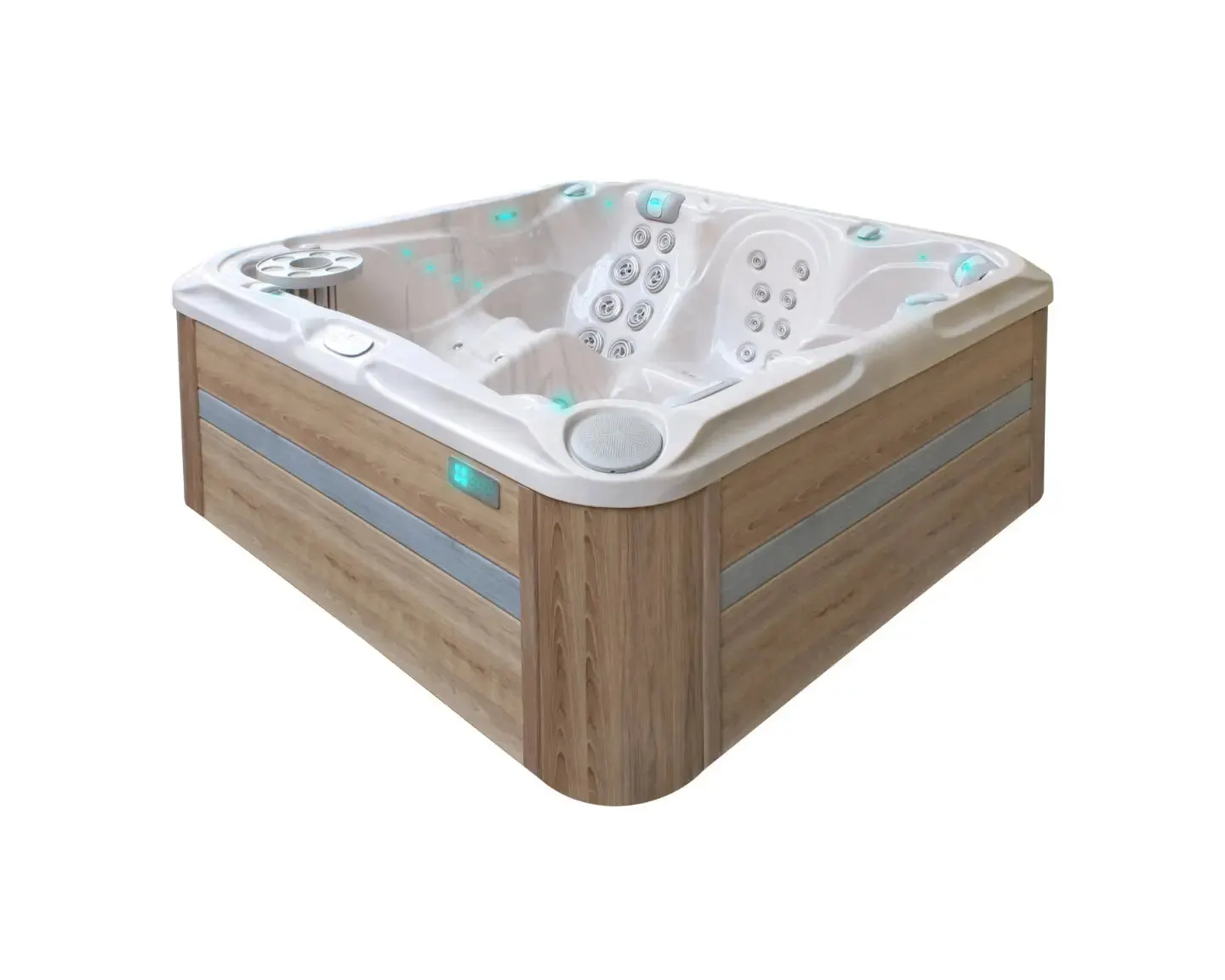 Delight Spa | Sterling White with DARK GREY