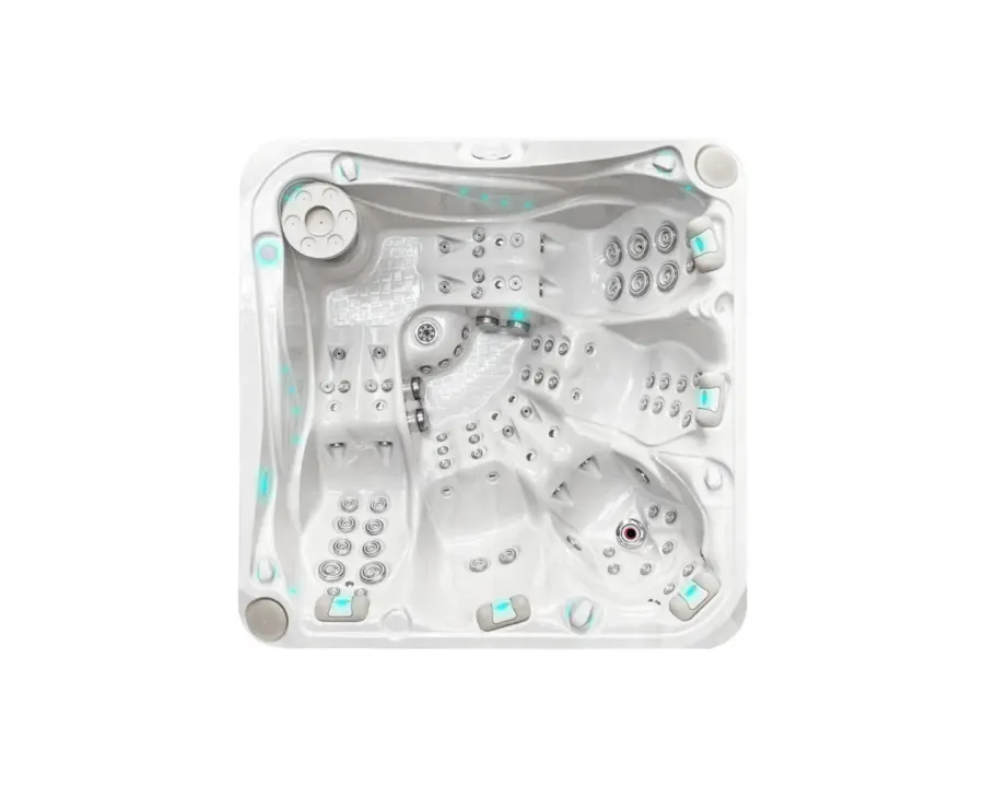 Devotion Spa | Sterling White with DARK GREY
