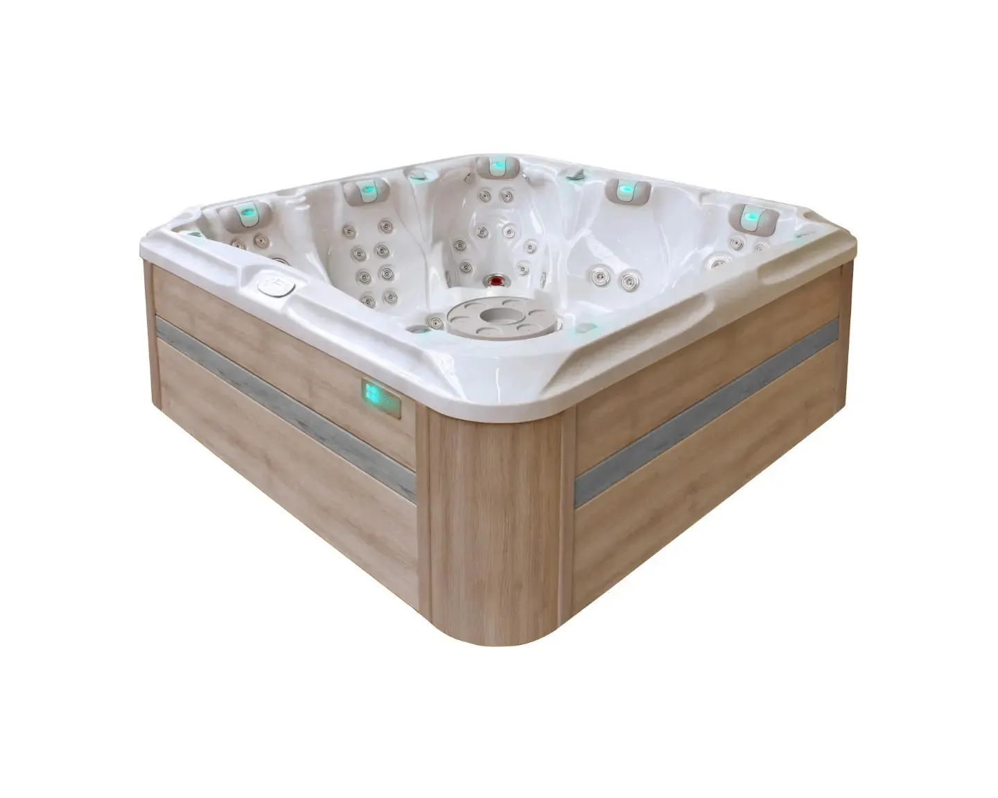 Devotion Spa | Sterling White with DARK GREY