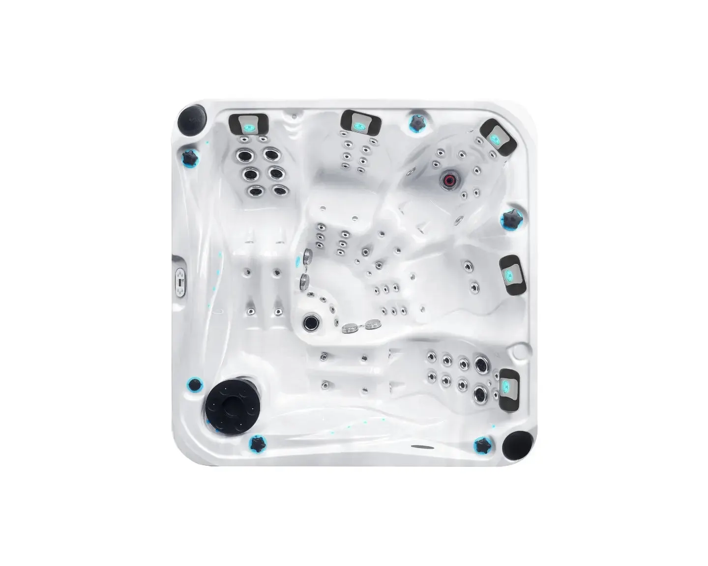 Devotion Spa | Sterling White with DARK GREY