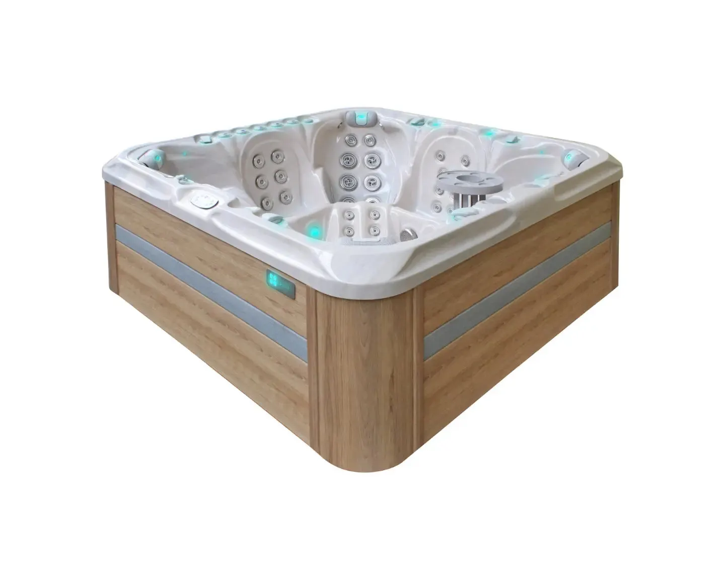 Excite Mighty Wave Spa | Sterling White with DARK GREY