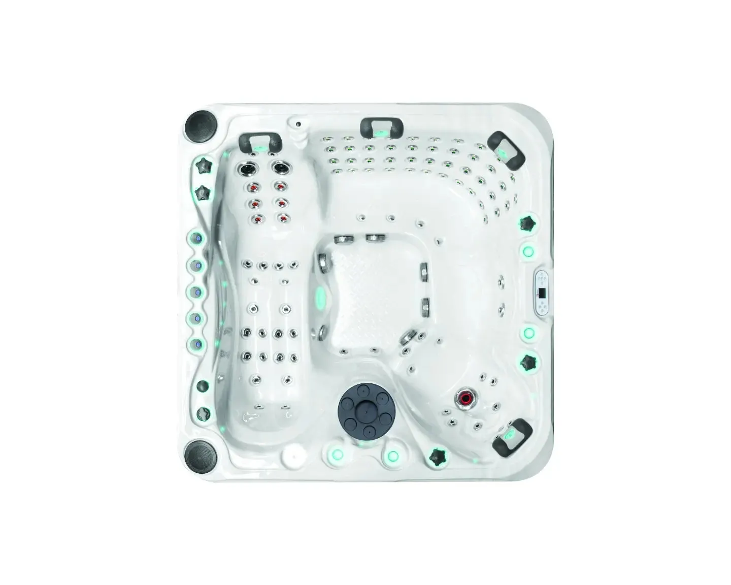 Felicity Mighty Wave Spa | Sterling White with DARK GREY