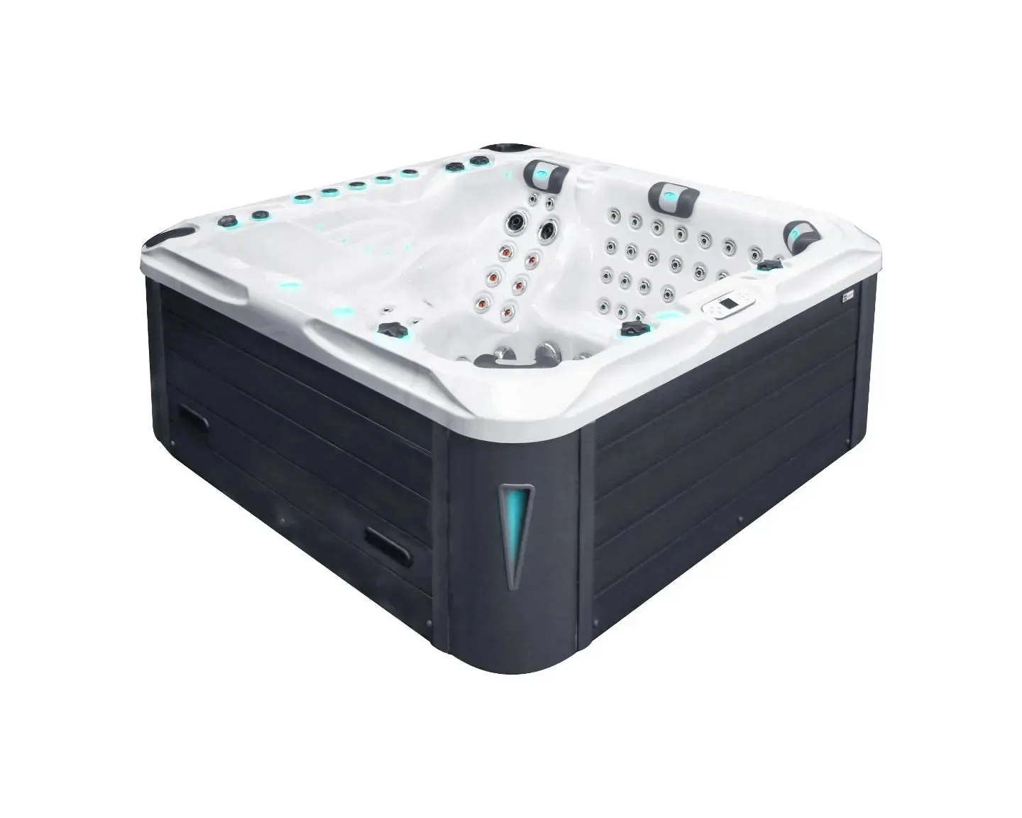 Felicity Mighty Wave Spa | Sterling White with DARK GREY