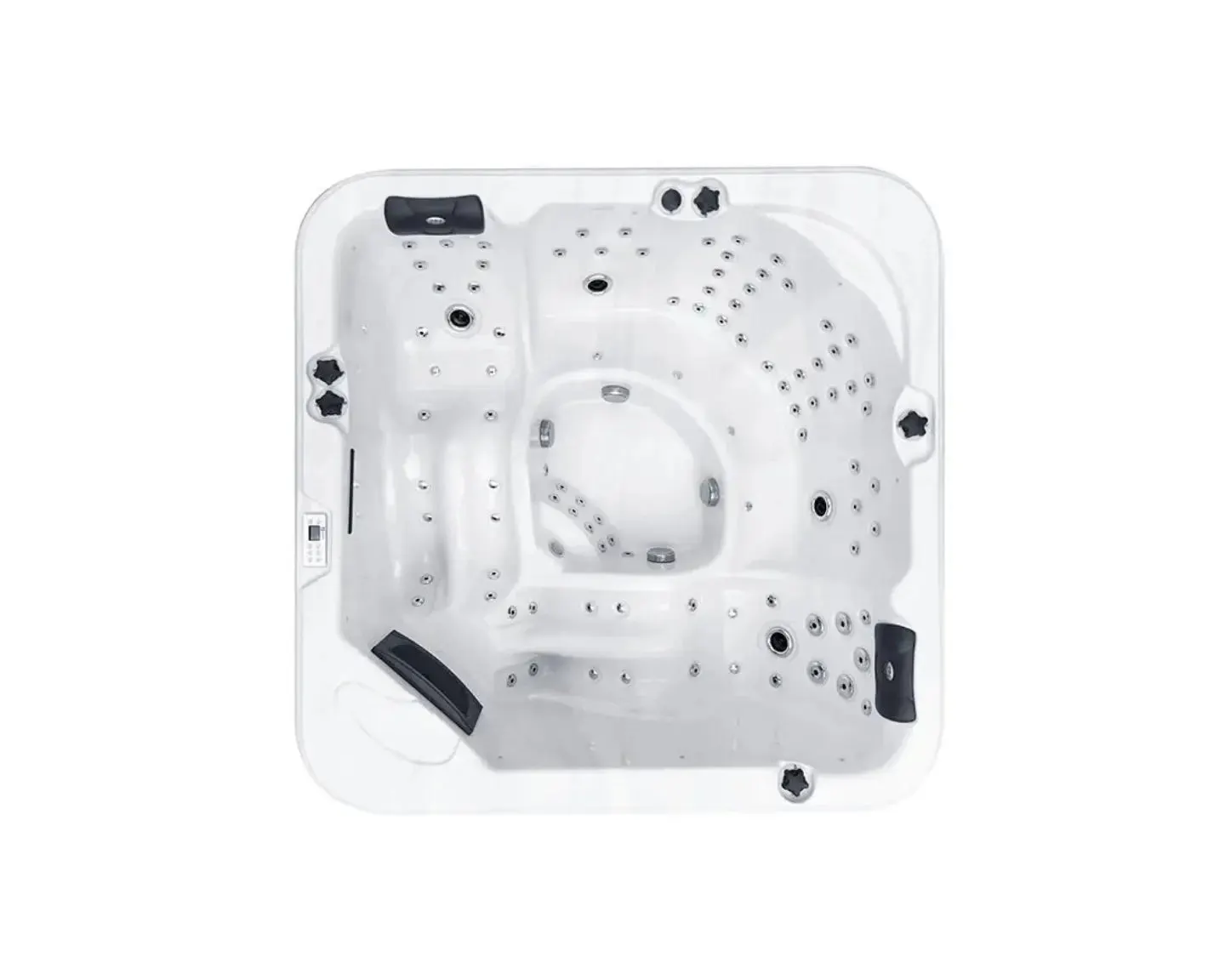 Florida Spa | Sterling White with DARK GREY