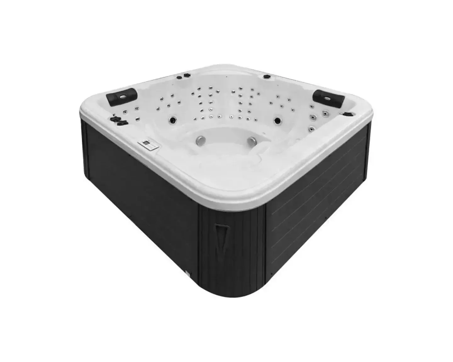 Florida Spa | Sterling White with DARK GREY