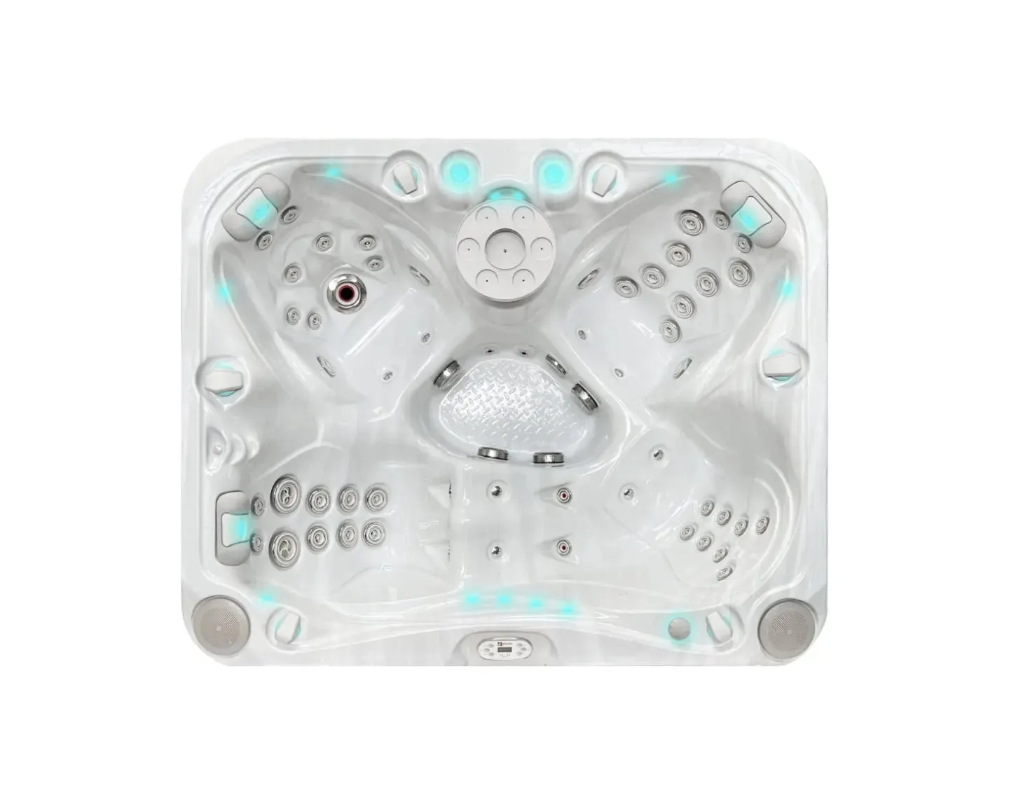 Happy Spa | Sterling White with DARK GREY