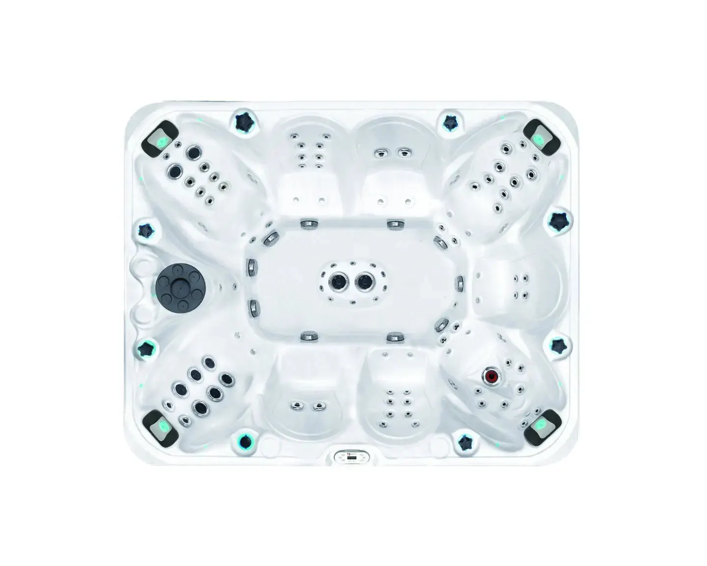 Harmony Spa | Sterling White with DARK GREY