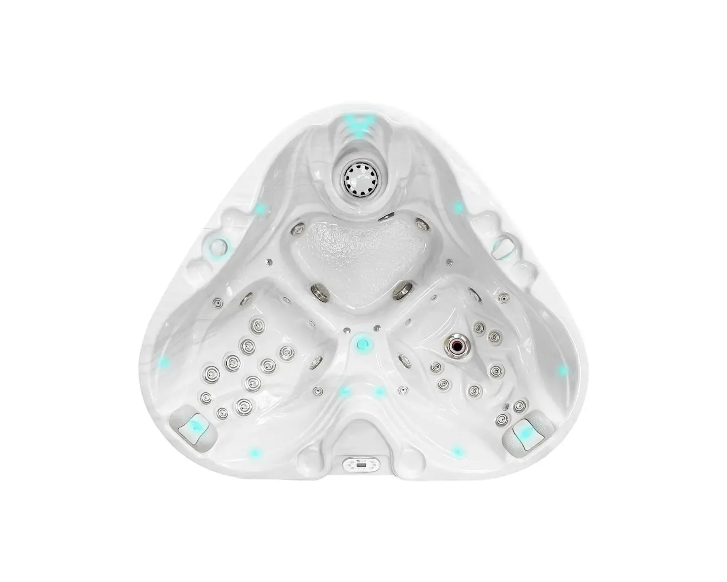 Heart Spa | Sterling White with DARK GREY