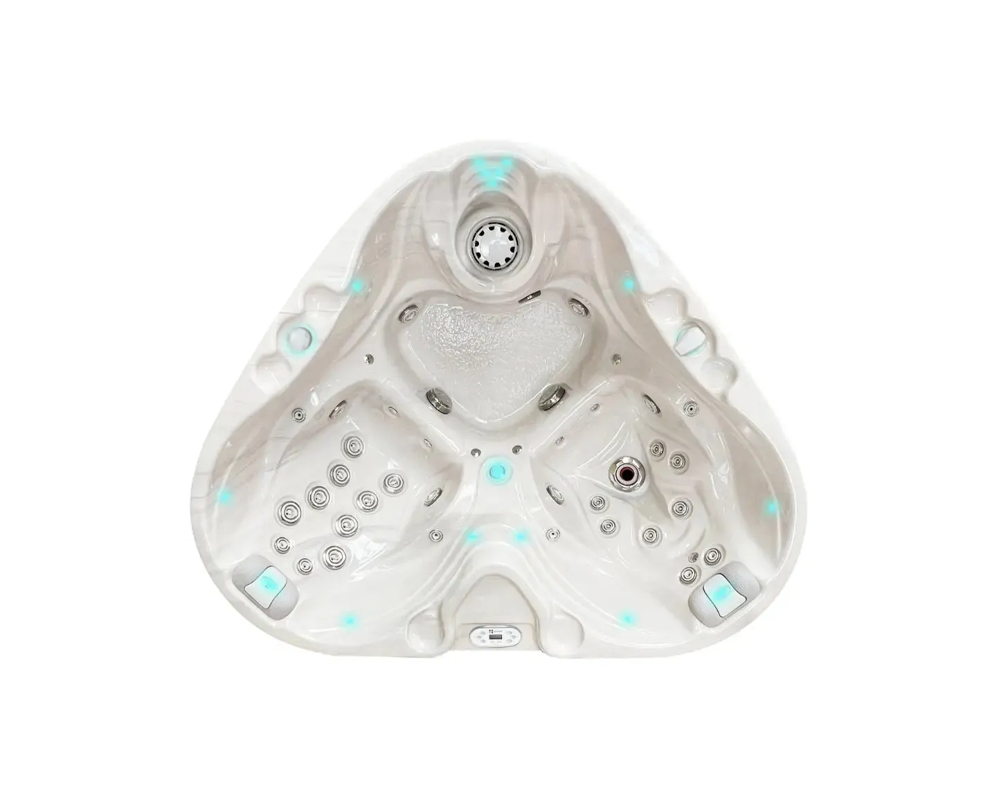Heart Spa | Sterling White with DARK GREY