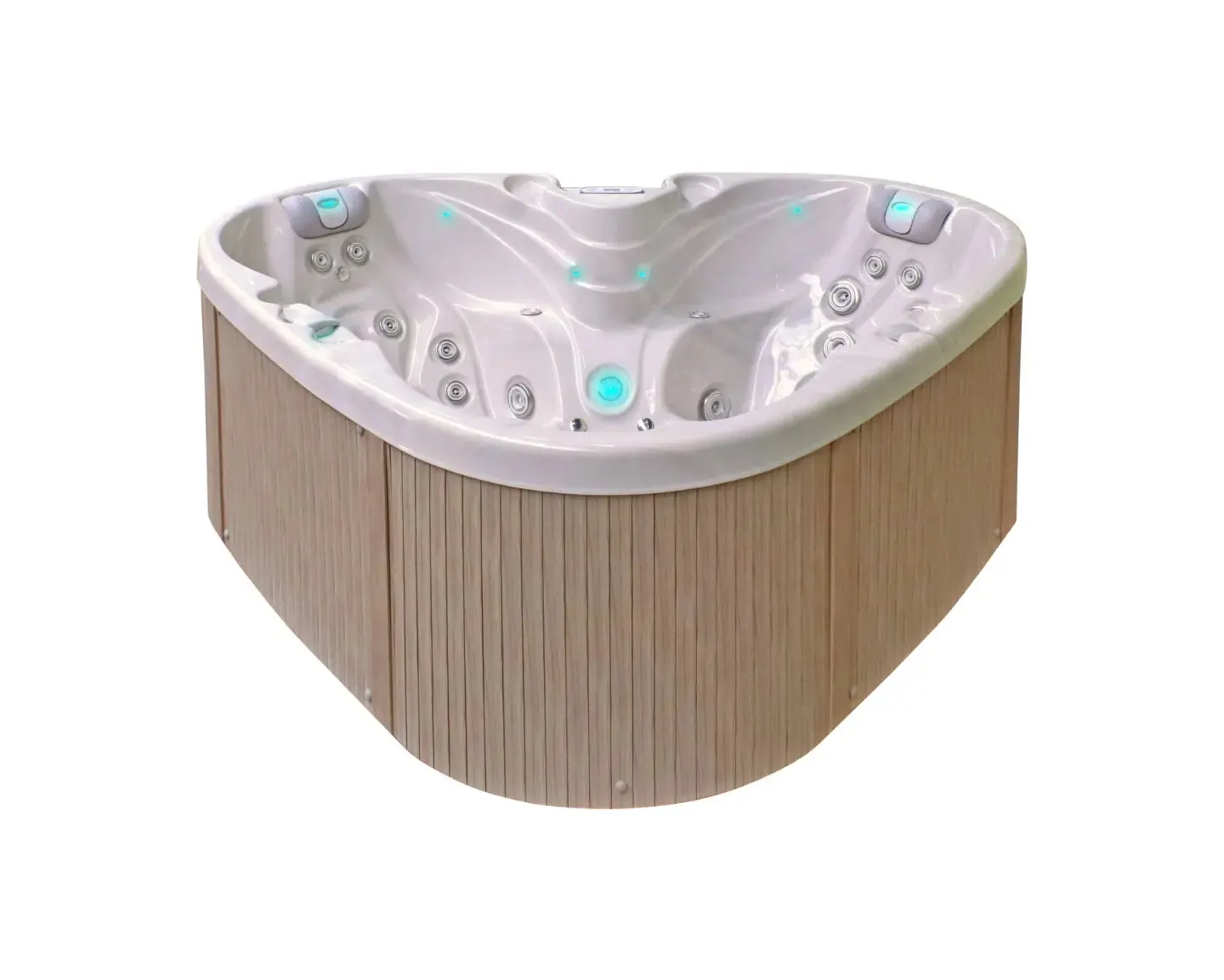 Heart Spa | Sterling White with DARK GREY