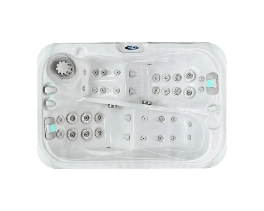 Indulgence Spa | Sterling White with DARK GREY