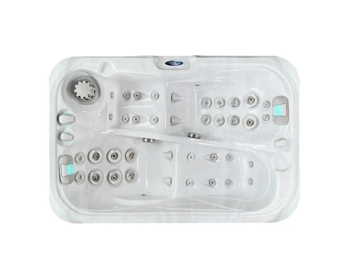 Indulgence Spa | Sterling White with DARK GREY