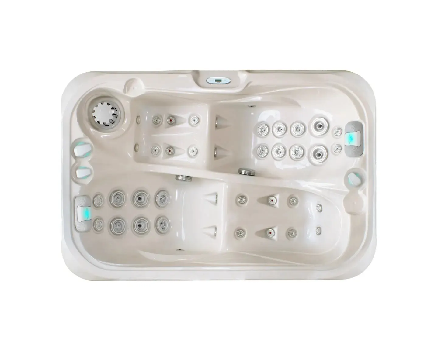Indulgence Spa | Sterling White with DARK GREY