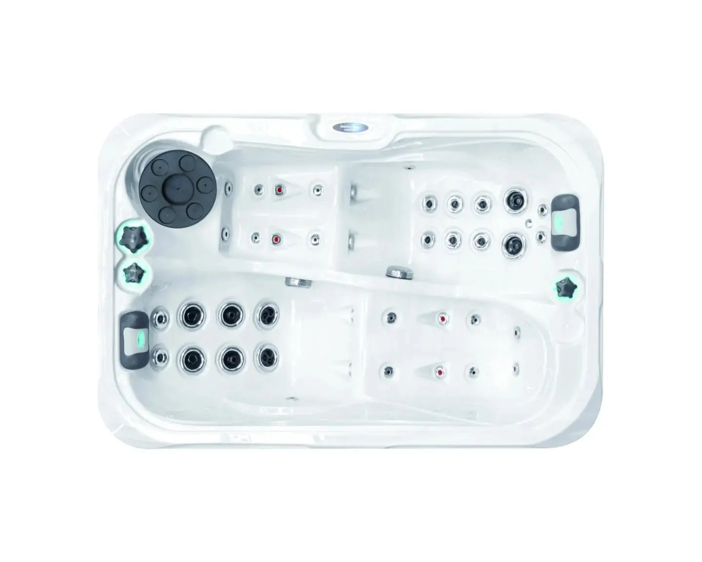 Indulgence Spa | Sterling White with DARK GREY