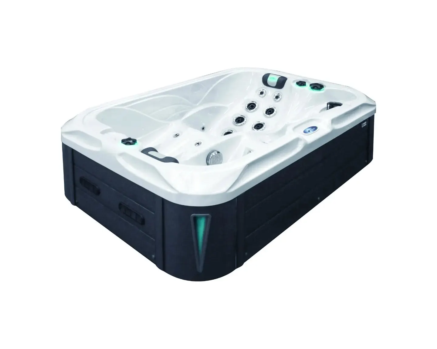 Indulgence Spa | Sterling White with DARK GREY