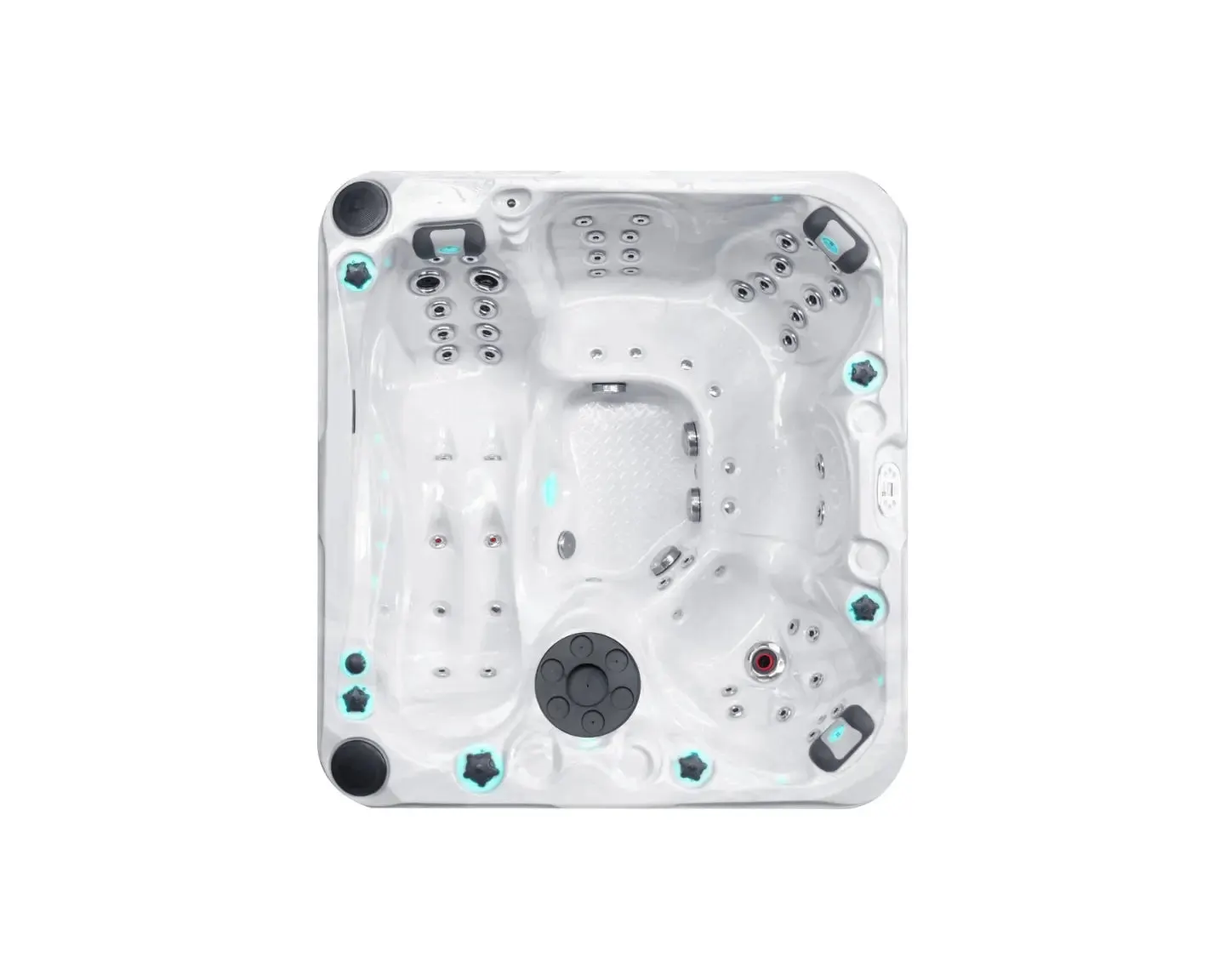 Pleasure Spa | Sterling White with DARK GREY