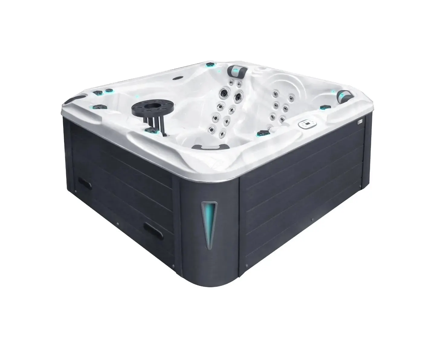 Pleasure Spa | Sterling White with DARK GREY