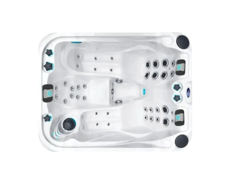 Reboot Spa | Sterling White with GREY/Oak trim
