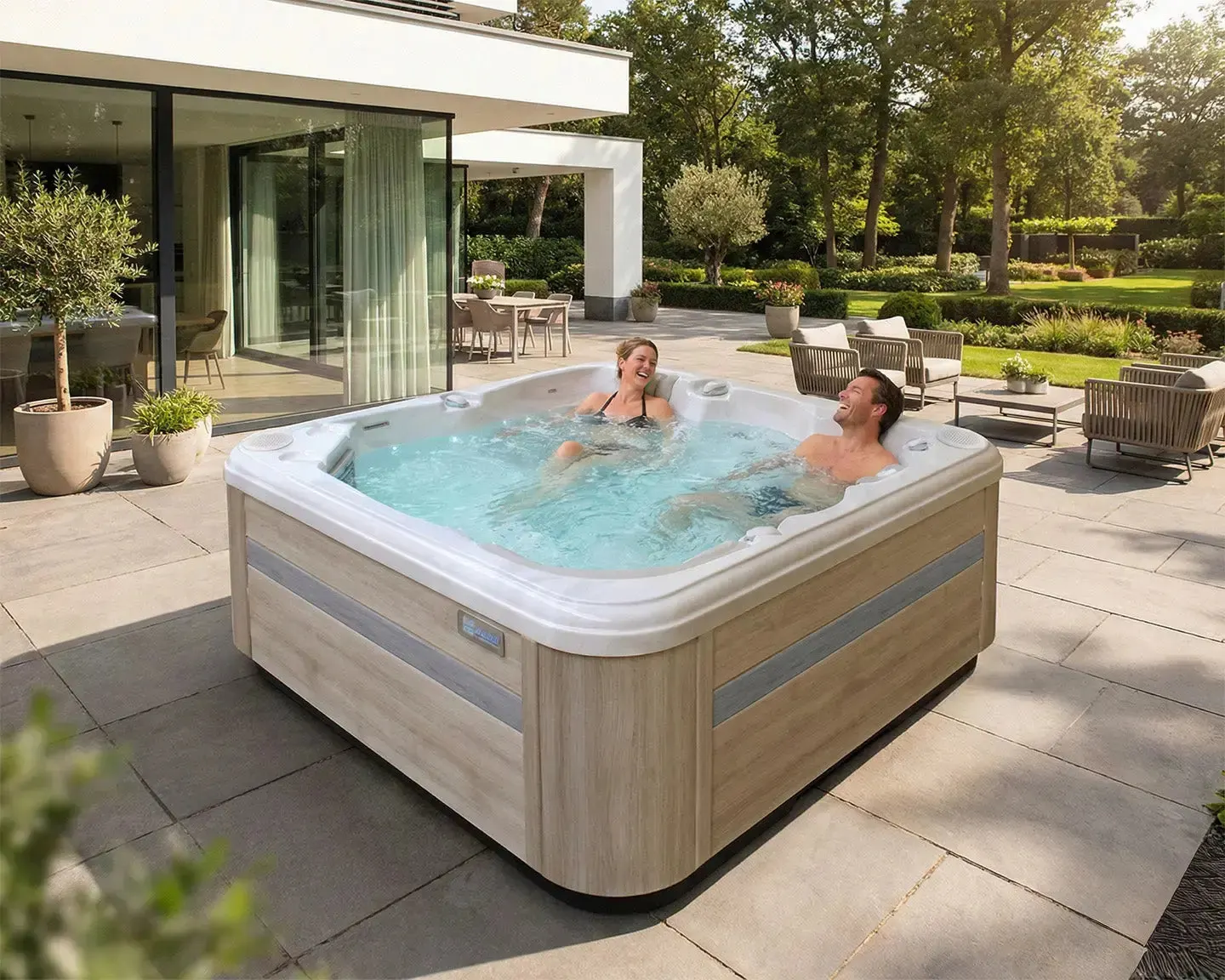 Reflect Spa | Mystic Mountain with OAK/grey trim
