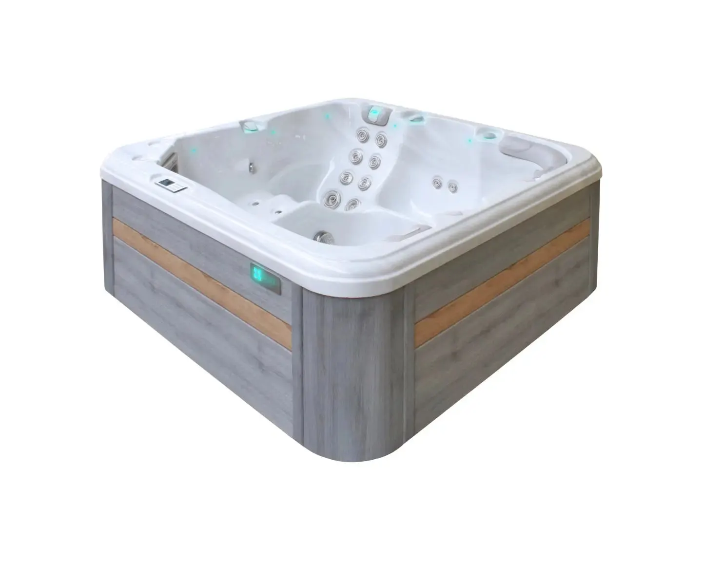 Relax Spa | Sterling White with DARK GREY