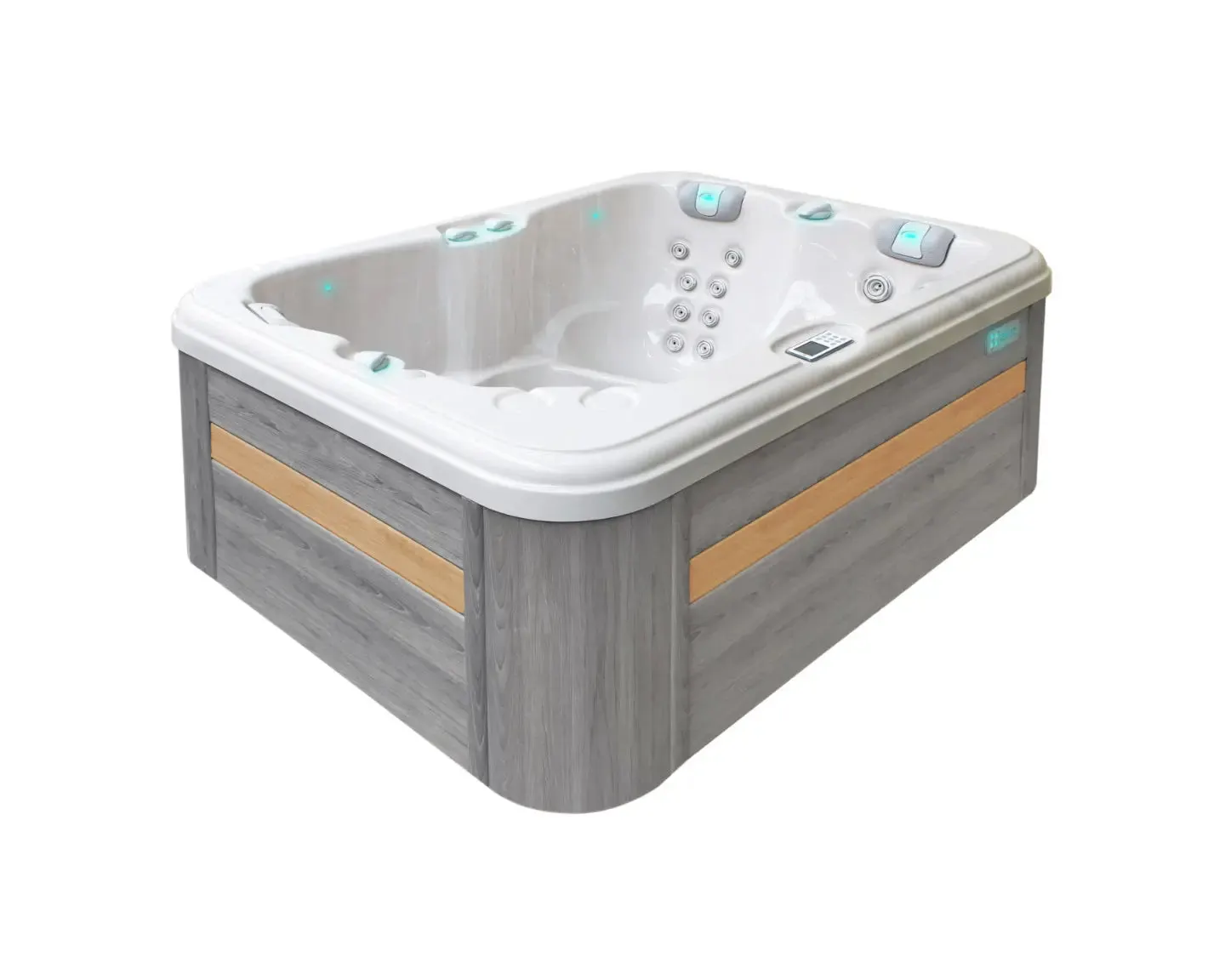 Renew Spa | Sterling White with DARK GREY