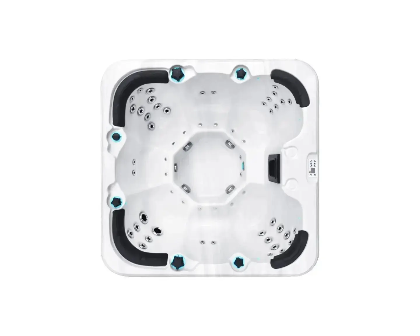 Rewind Spa | Sterling White with DARK GREY