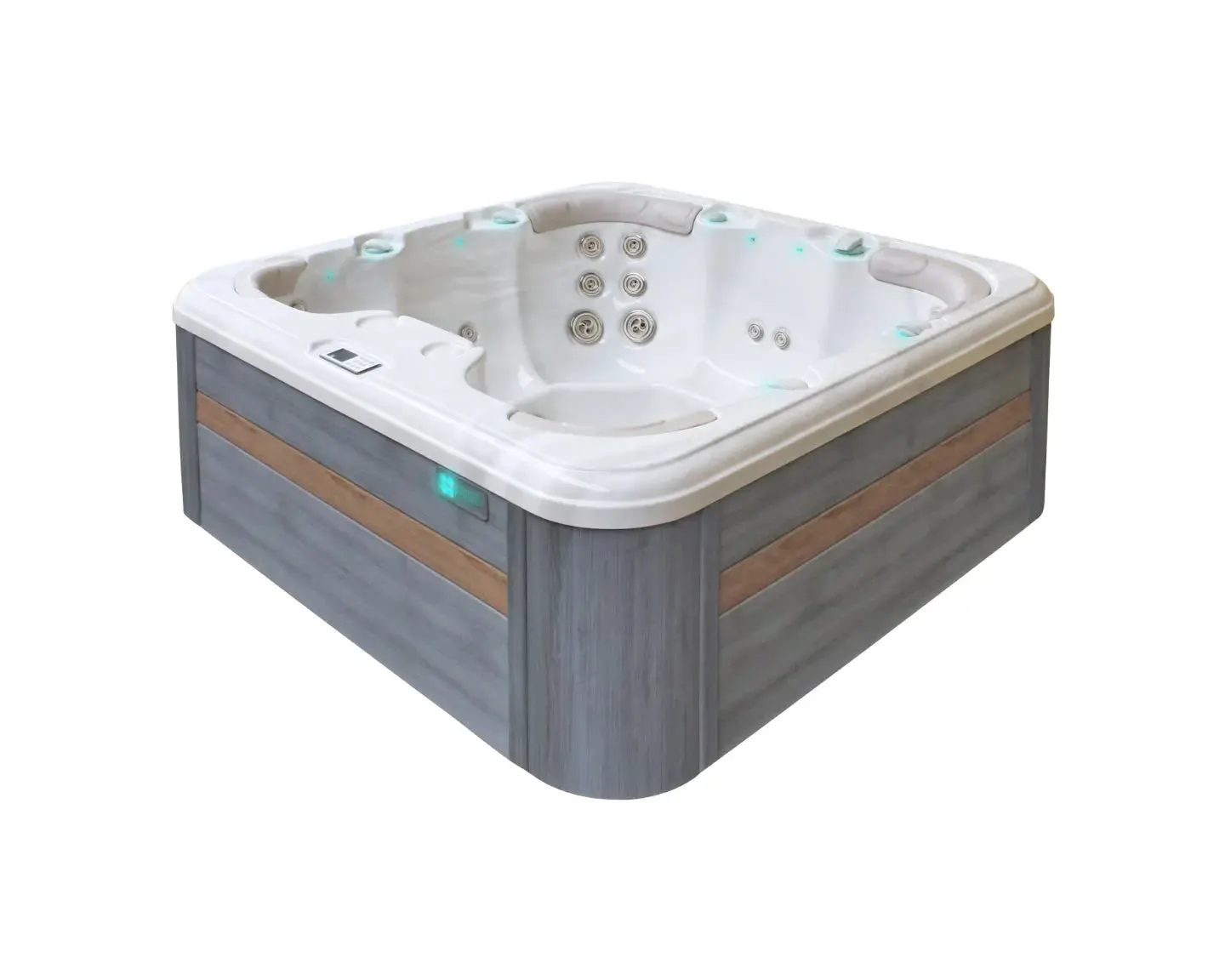 Rewind Spa | Sterling White with DARK GREY