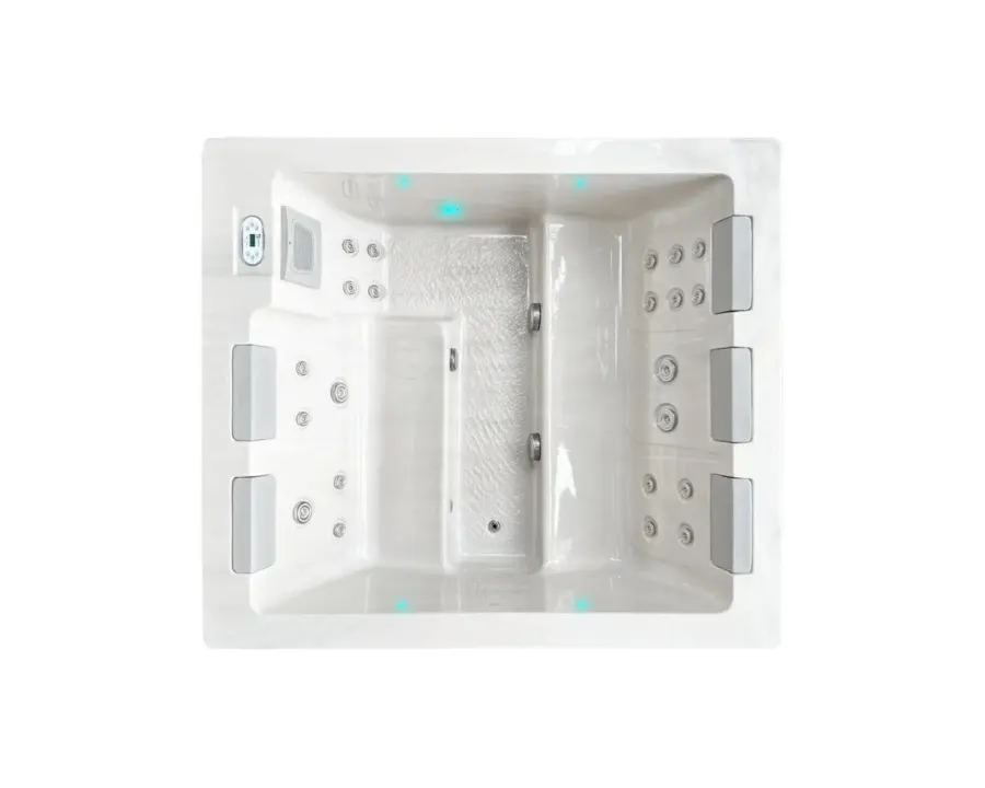 Serene 5 Spa | Sterling White with DARK GREY