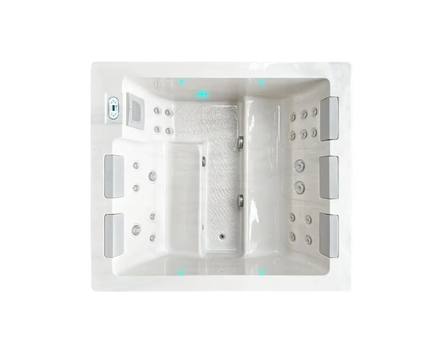 Serene 5 Spa | Sterling White with DARK GREY