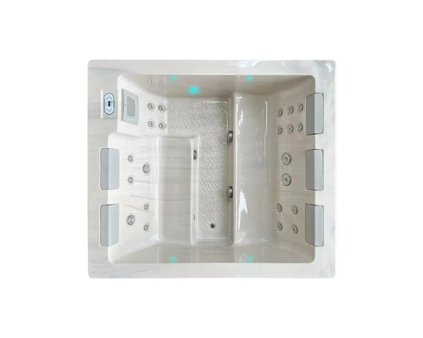 Serene 5 Spa | Sterling White with DARK GREY