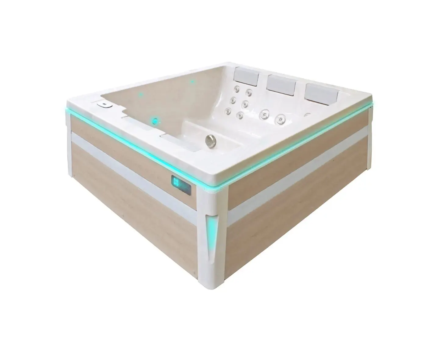 Serene 5 Spa | Sterling White with DARK GREY