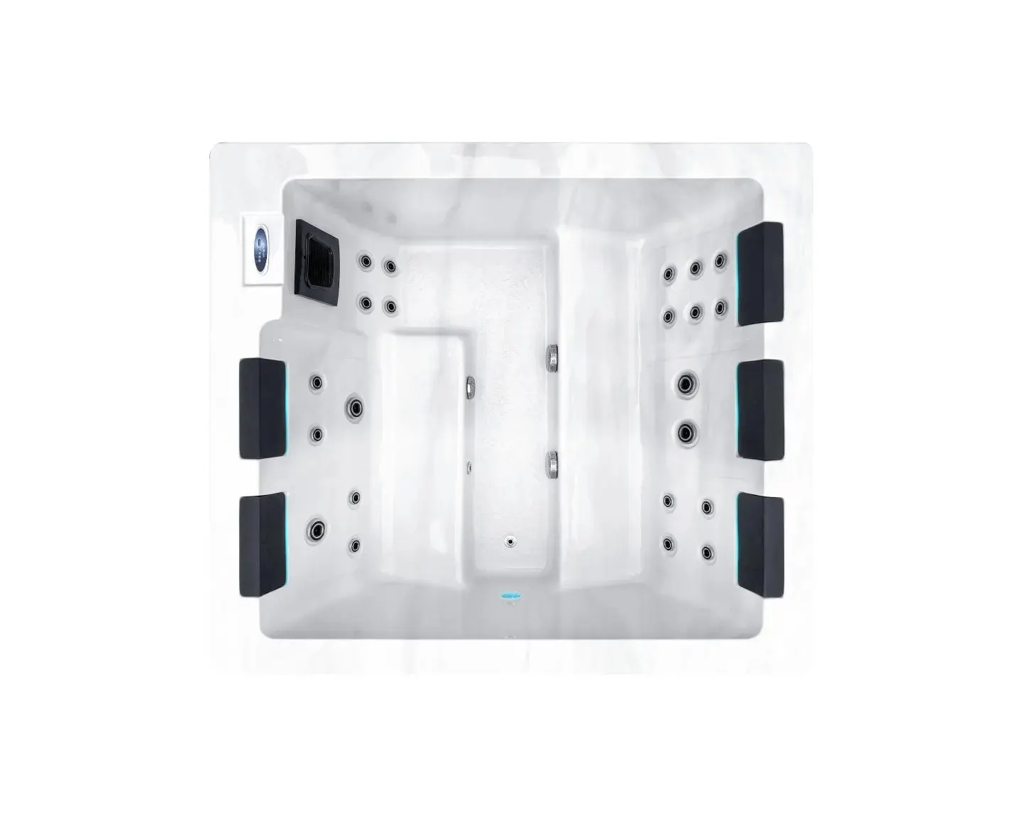 Serene 5 Spa | Sterling White with DARK GREY