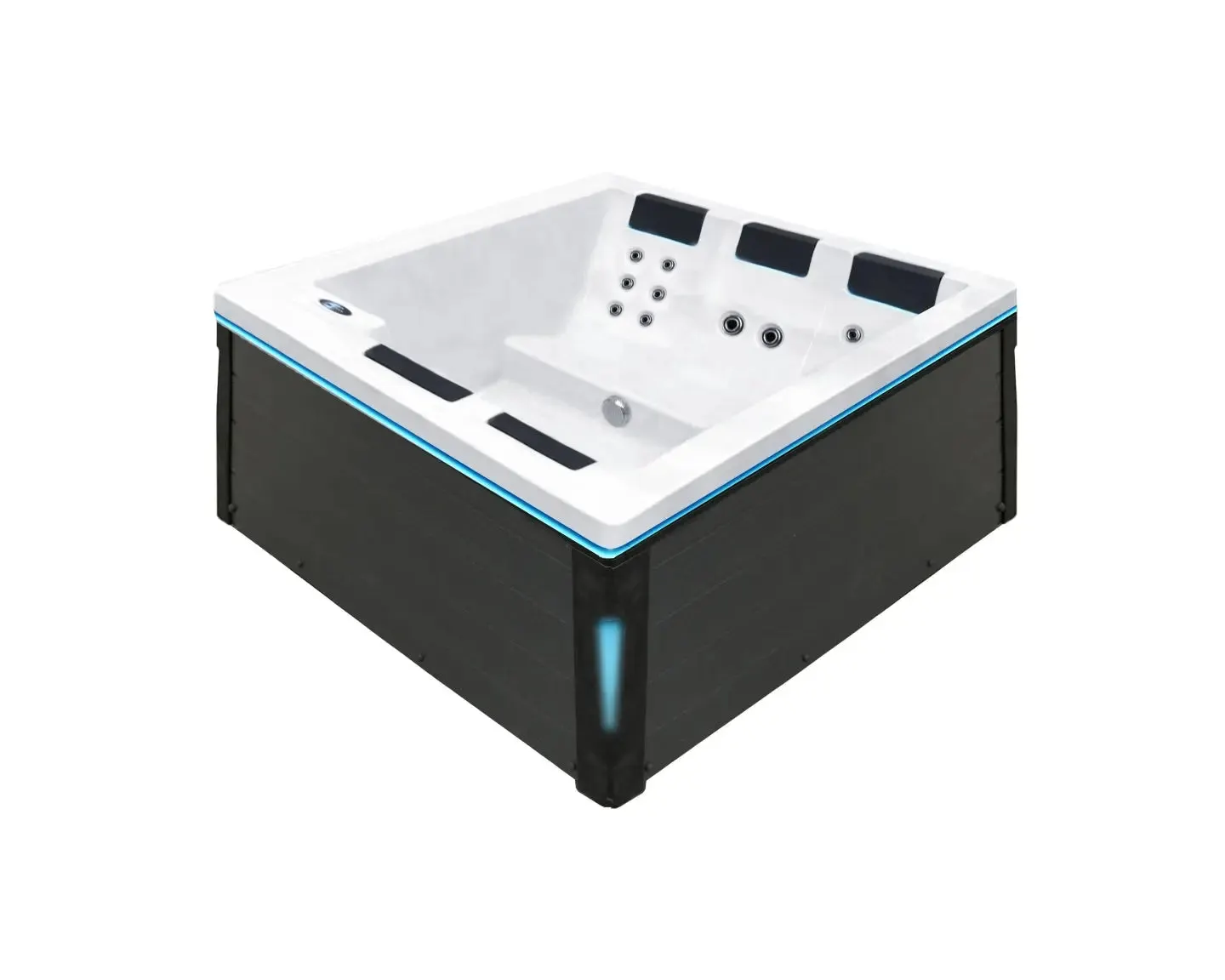 Serene 5 Spa | Sterling White with DARK GREY