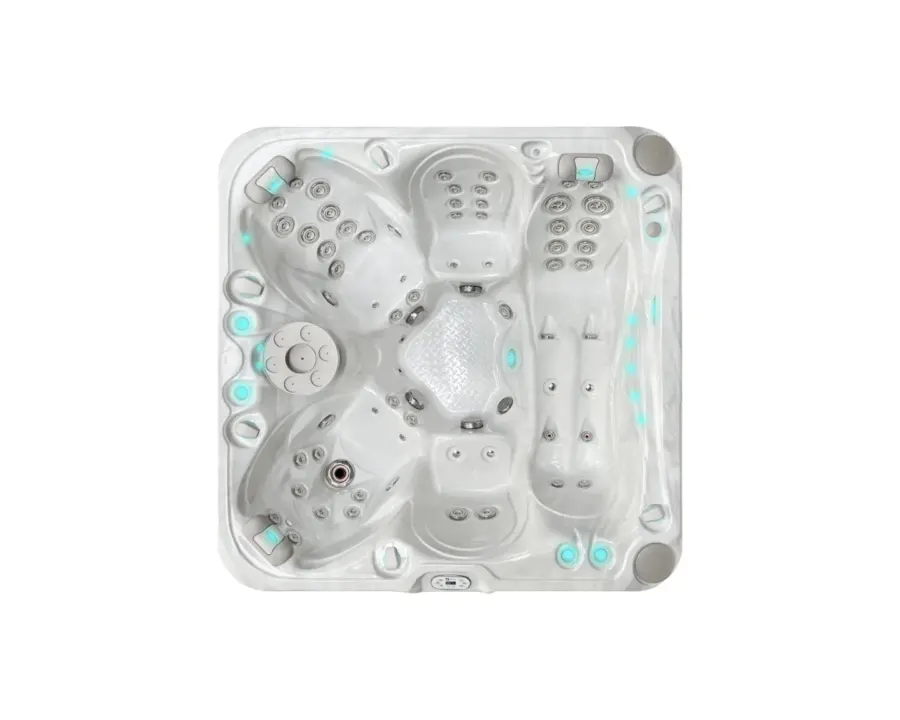 Solace Spa | Sterling White with DARK GREY