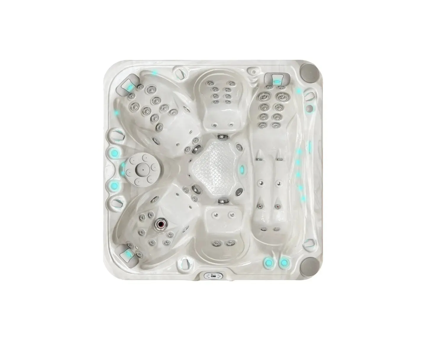 Solace Spa | Sterling White with DARK GREY