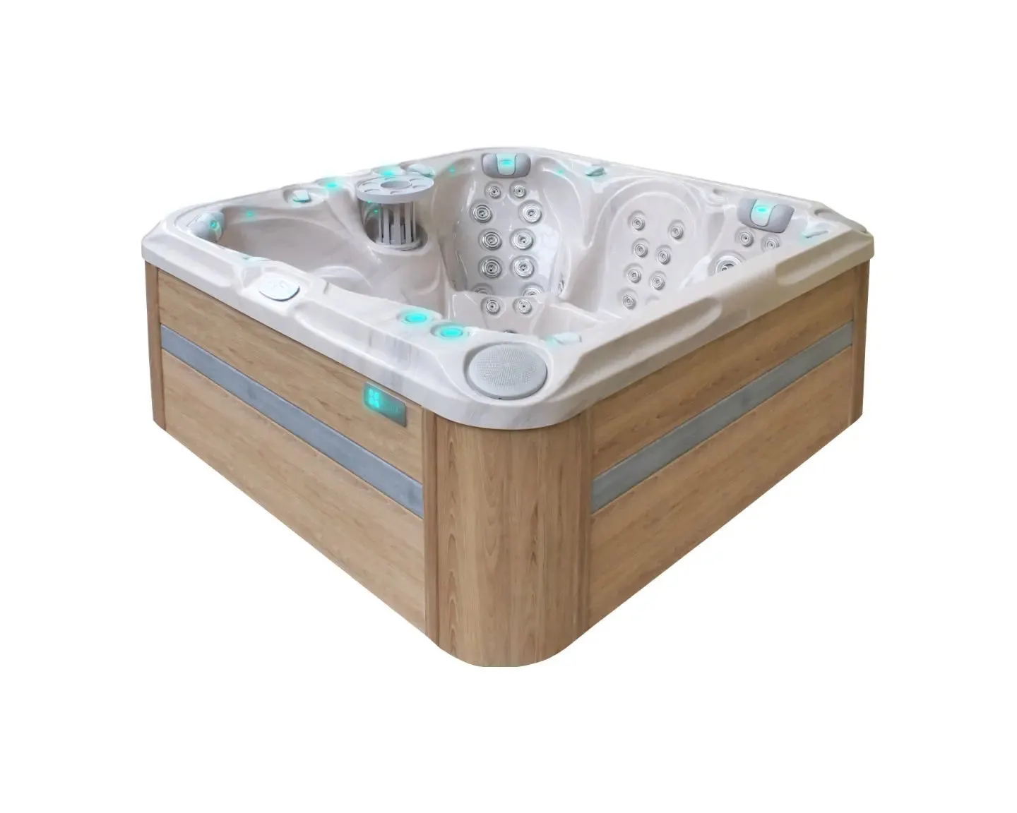 Solace Spa | Sterling White with DARK GREY