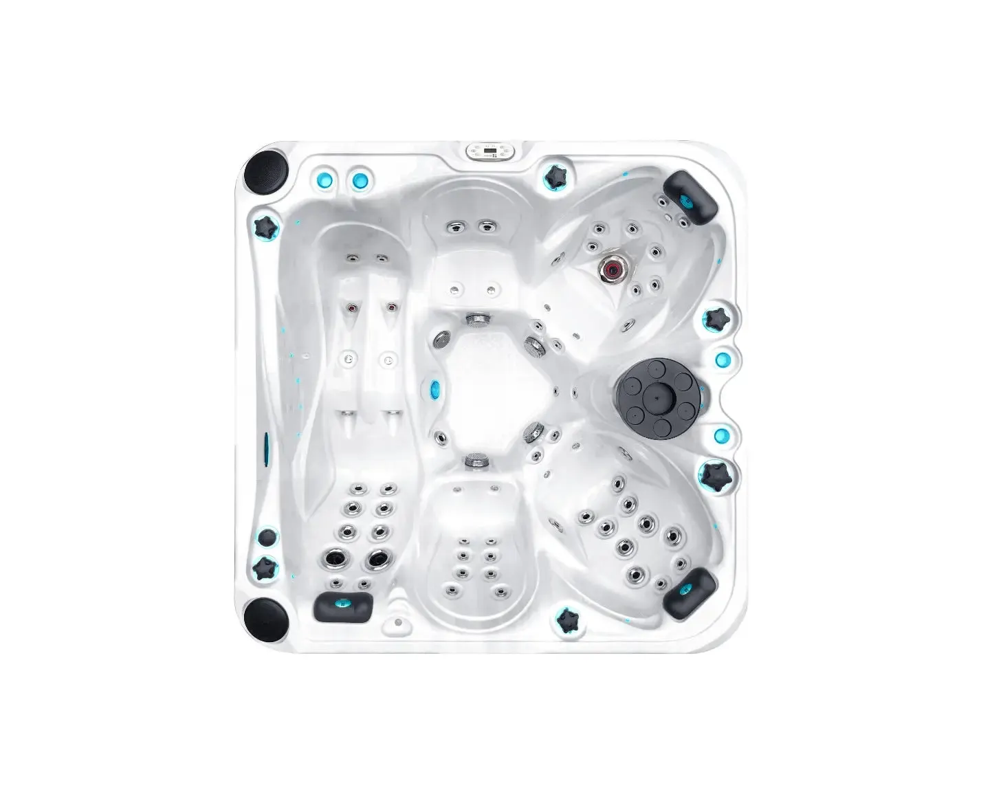Solace Spa | Sterling White with DARK GREY