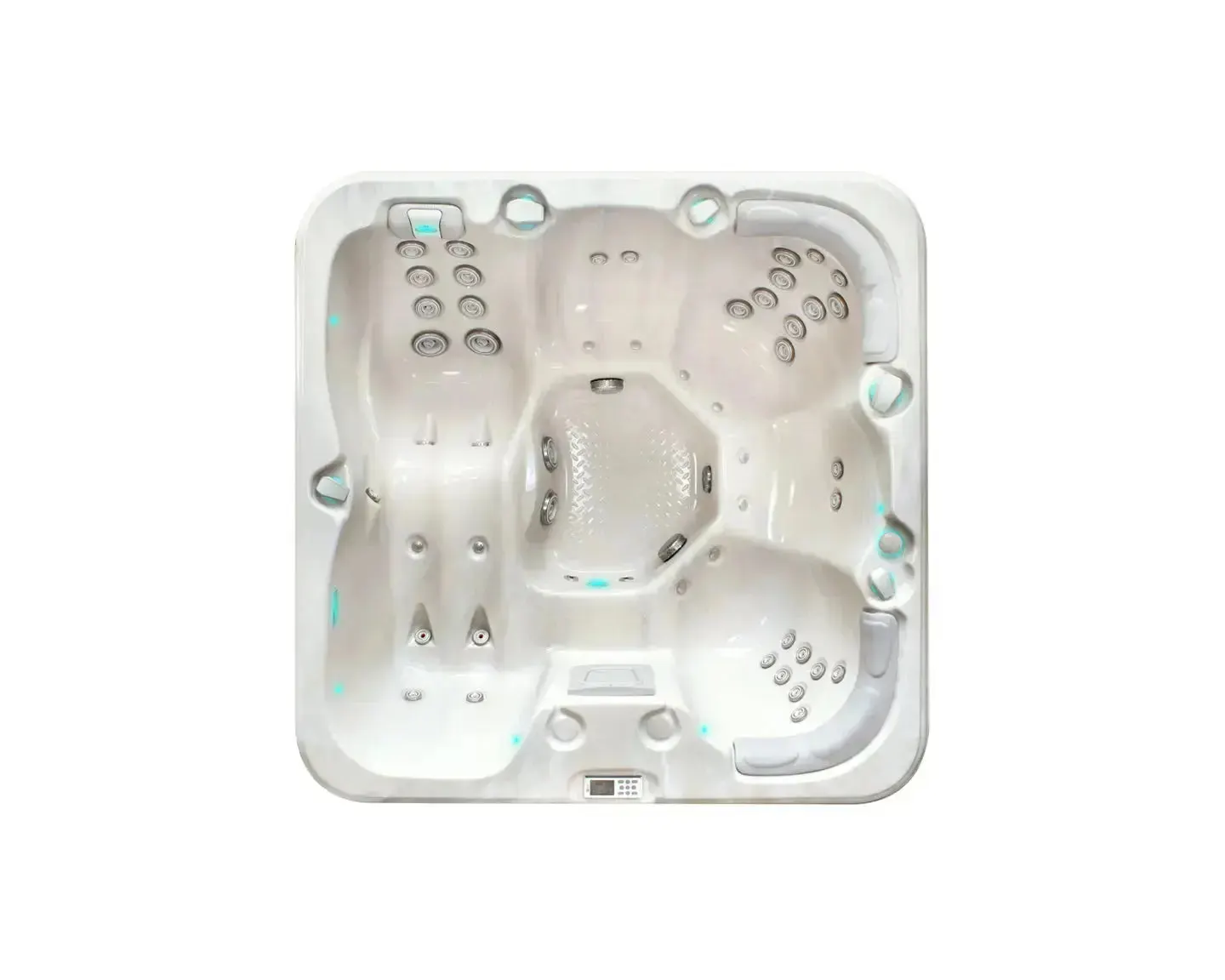 Refresh Spa | Sterling White with DARK GREY