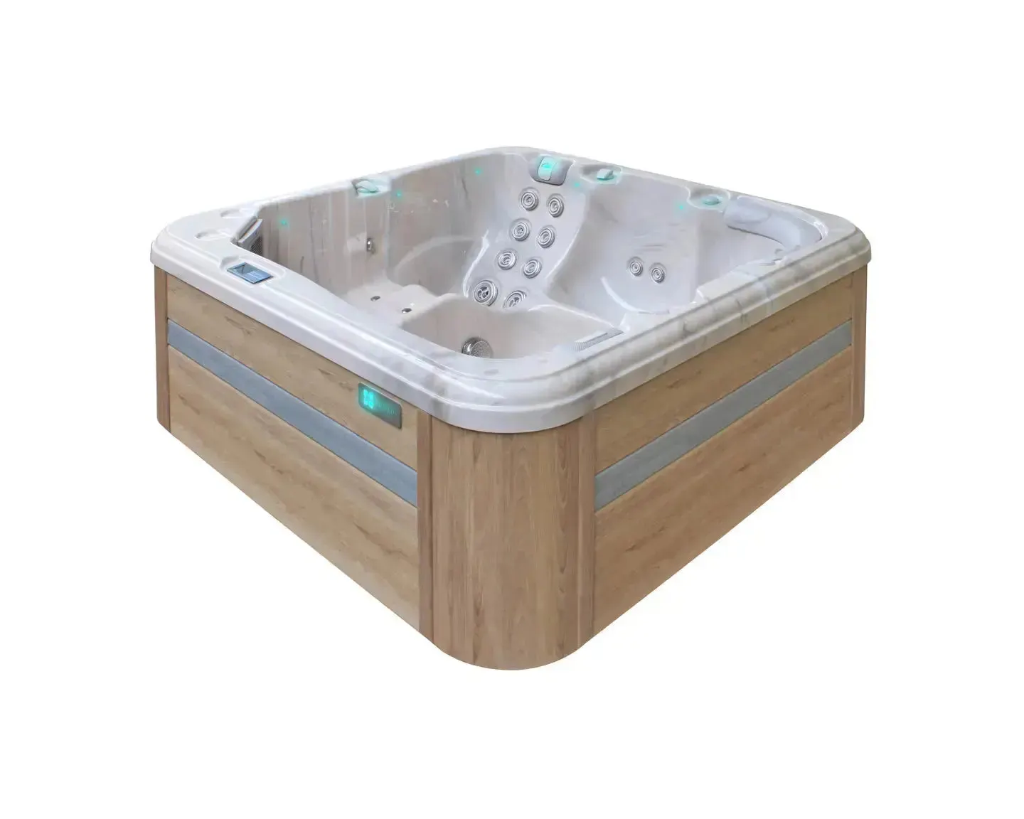Relax Spa | Sterling White with DARK GREY